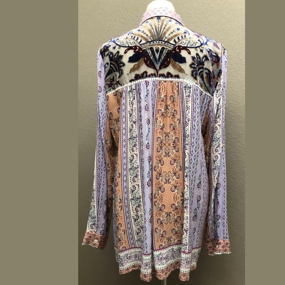 ODDY Tops Oddy Plus Floral Striped Button Down Shirt Poshmark